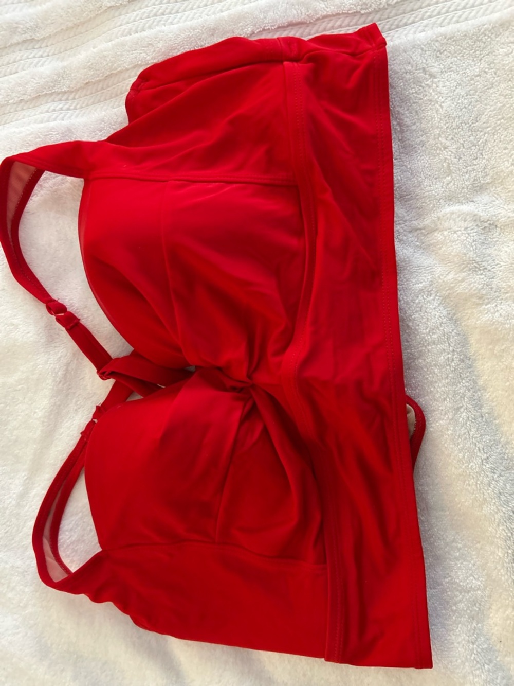 torrid Red Swim Bikini Top - Solid Red Supportive Style